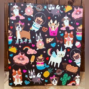 Dog Print Greenroom 3 Ring Binder